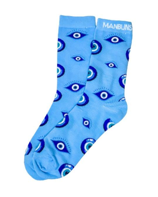 Evil Eye Unisex Novelty Crew Socks