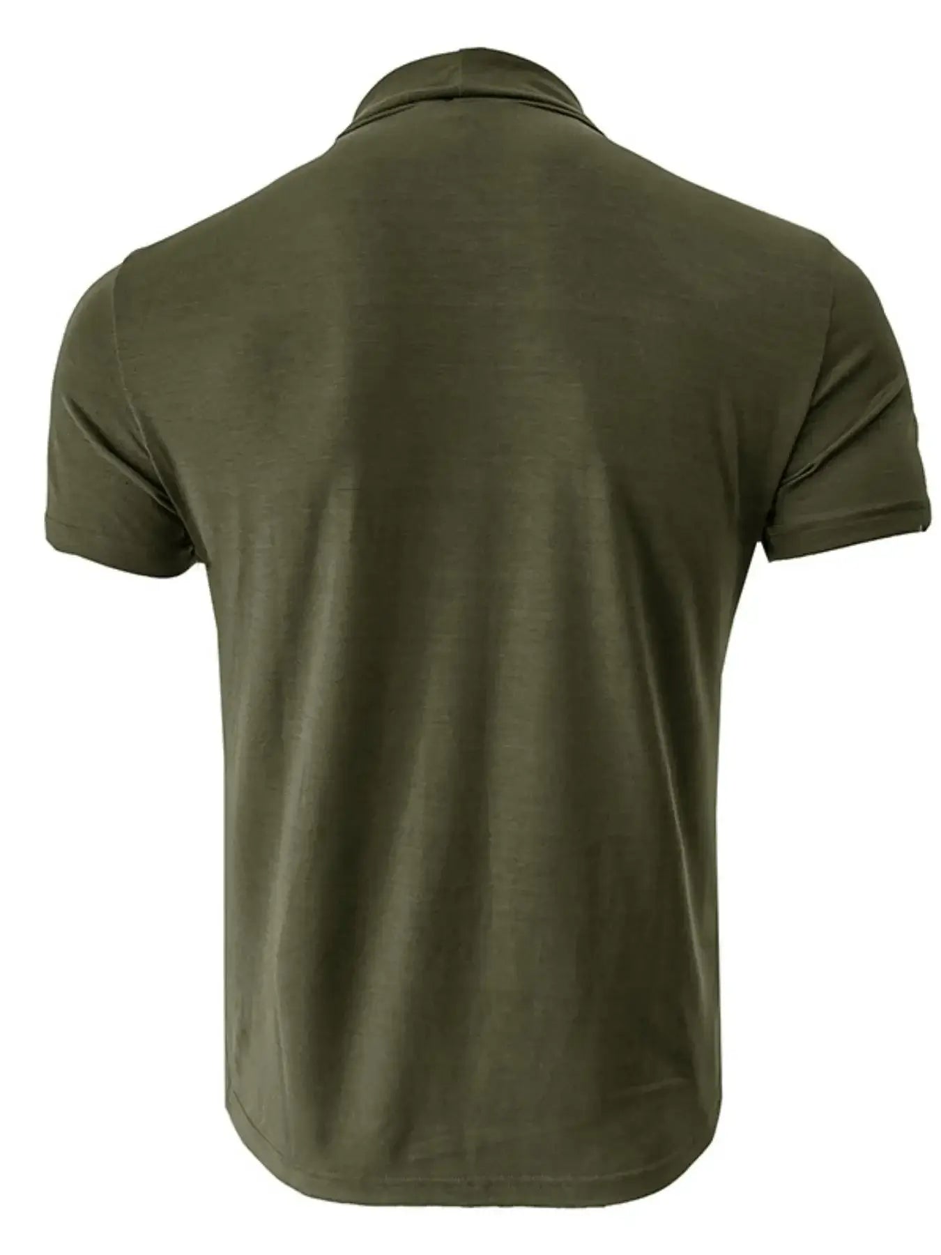 Men's Full Size Mock Neck Short Sleeve T-Shirt Plus Size