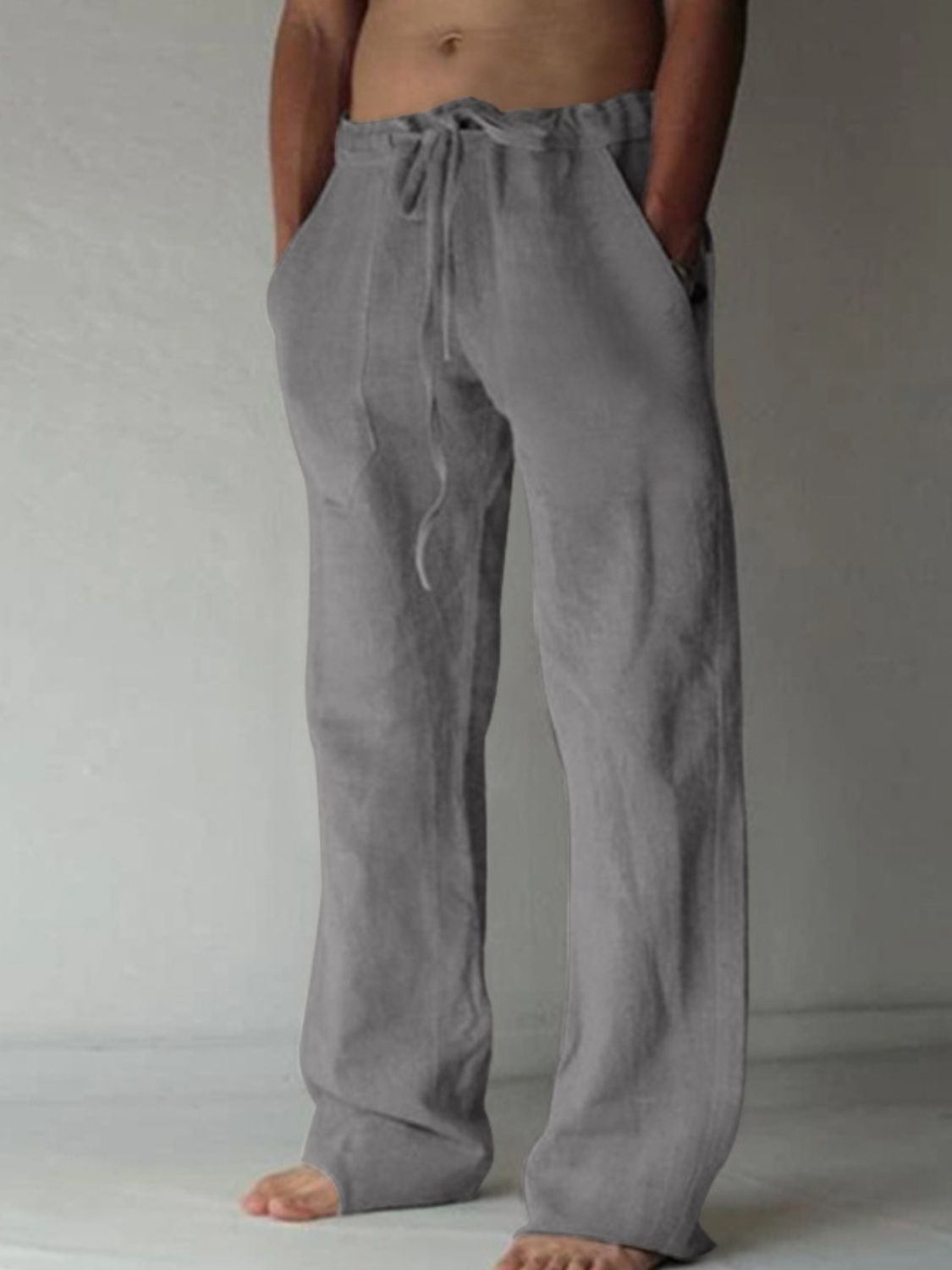 Men's Plus Size Drawstring Loose Fit Pants