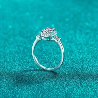 1 Carat Moissanite 925 Sterling Silver Ring - Clothes For Her Online Store