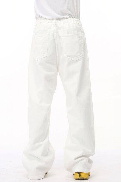 Wide Leg Jeans with Pockets - Clothes For Her Online Store