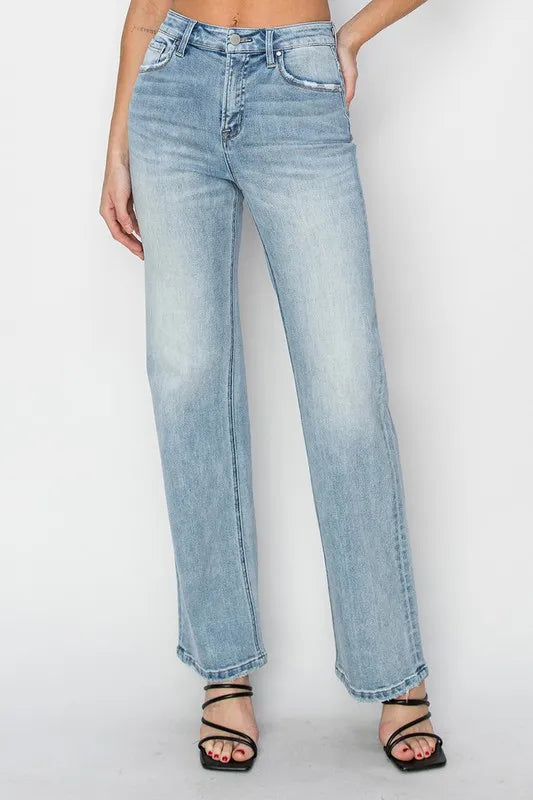 RISEN Full Size High Rise Straight Jeans Plus Size