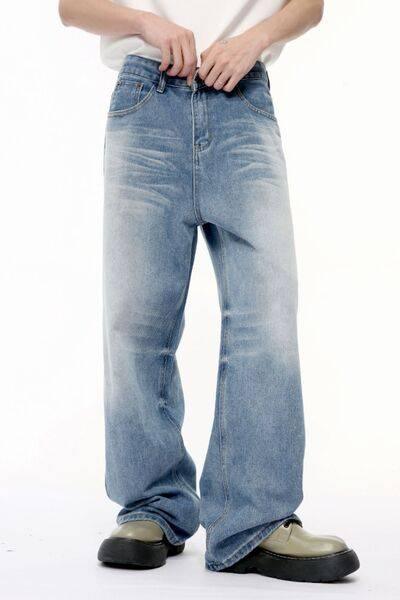 Wide Leg Jeans with Pockets