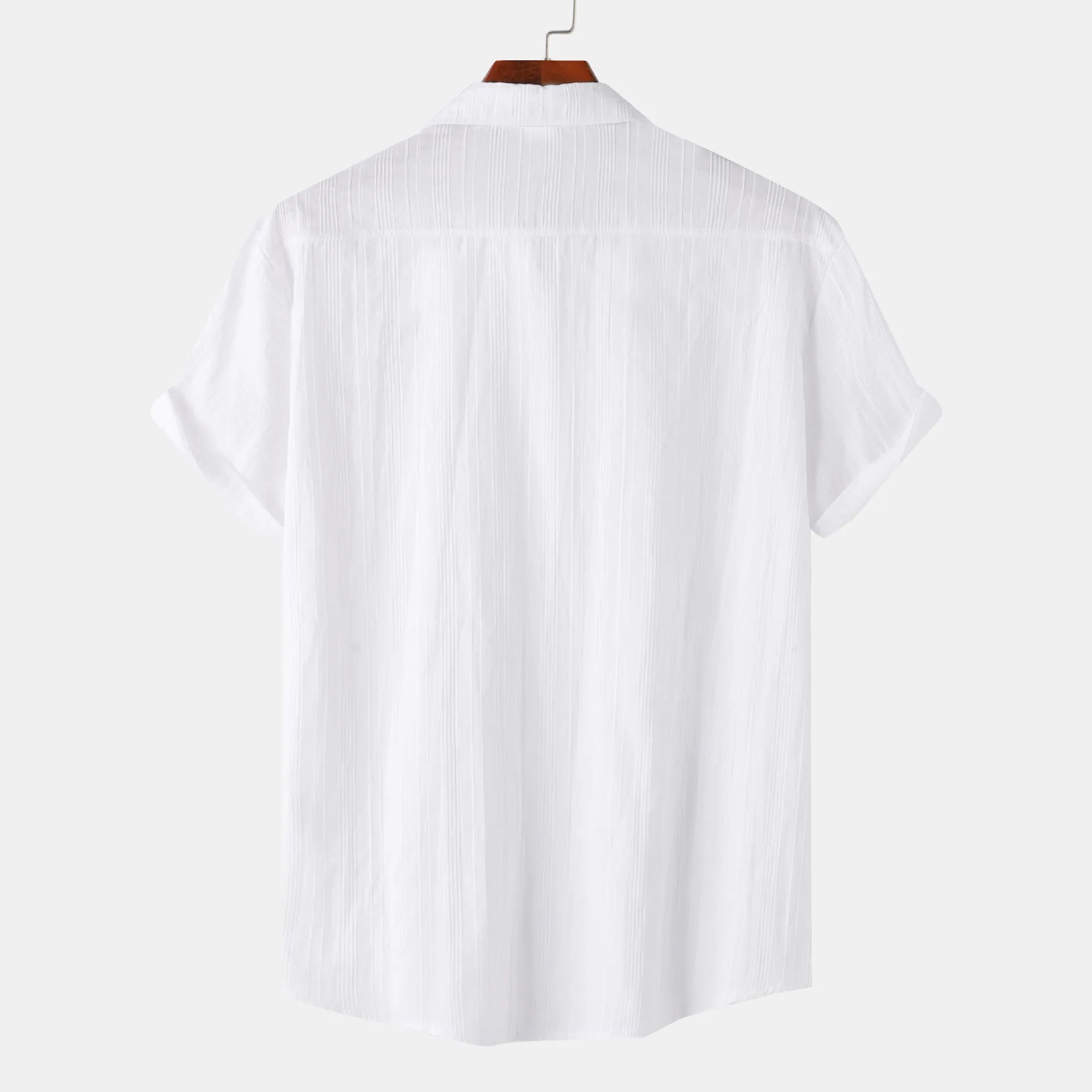 Men's Short Sleeve Button Down Shirt with Chest Pocket