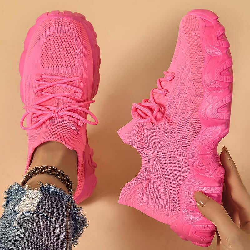 Lace Up Mesh Breathable Athletic - Clothes For Her Online Store
