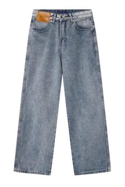 Wide Leg Jeans with Pockets