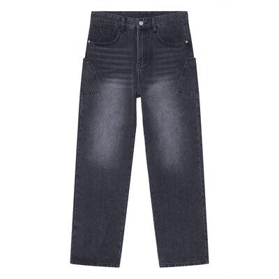 Wide Leg Men's Jeans with Pockets