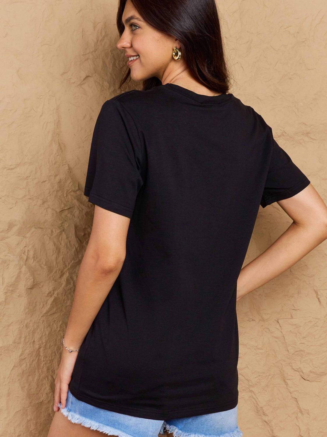 Full Size Round Neck Short Sleeve T-Shirt - Clothes For Her Online Store