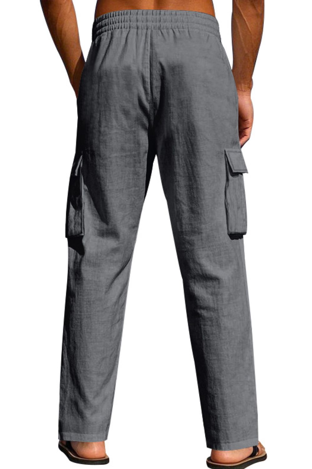 Men's Full Size Drawstring Pants with Pockets Plus Size - Clothes For Her Online Store