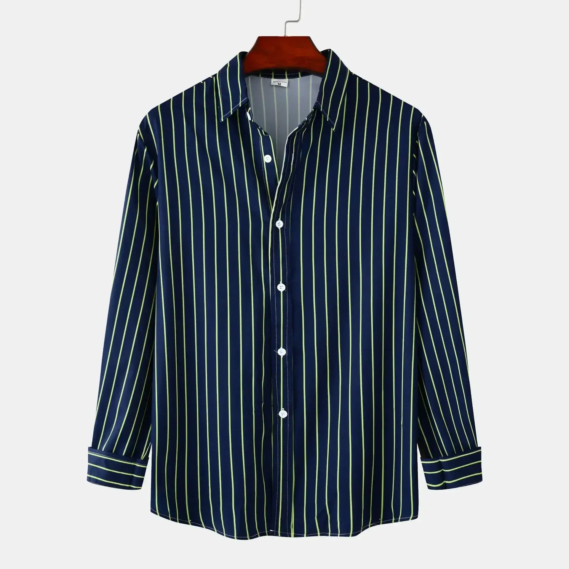 Men's Striped Button-Down Shirt