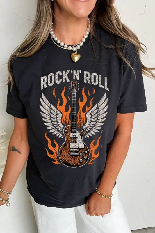 Graphic Round Neck Short Sleeve T-Shirt