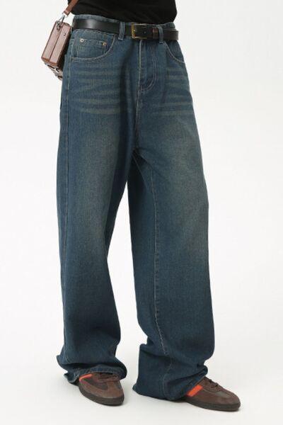 Men's Mid Rise Straight Leg Jeans - Clothes For Her Online Store