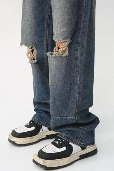 Distressed Jeans with Pockets - Clothes For Her Online Store