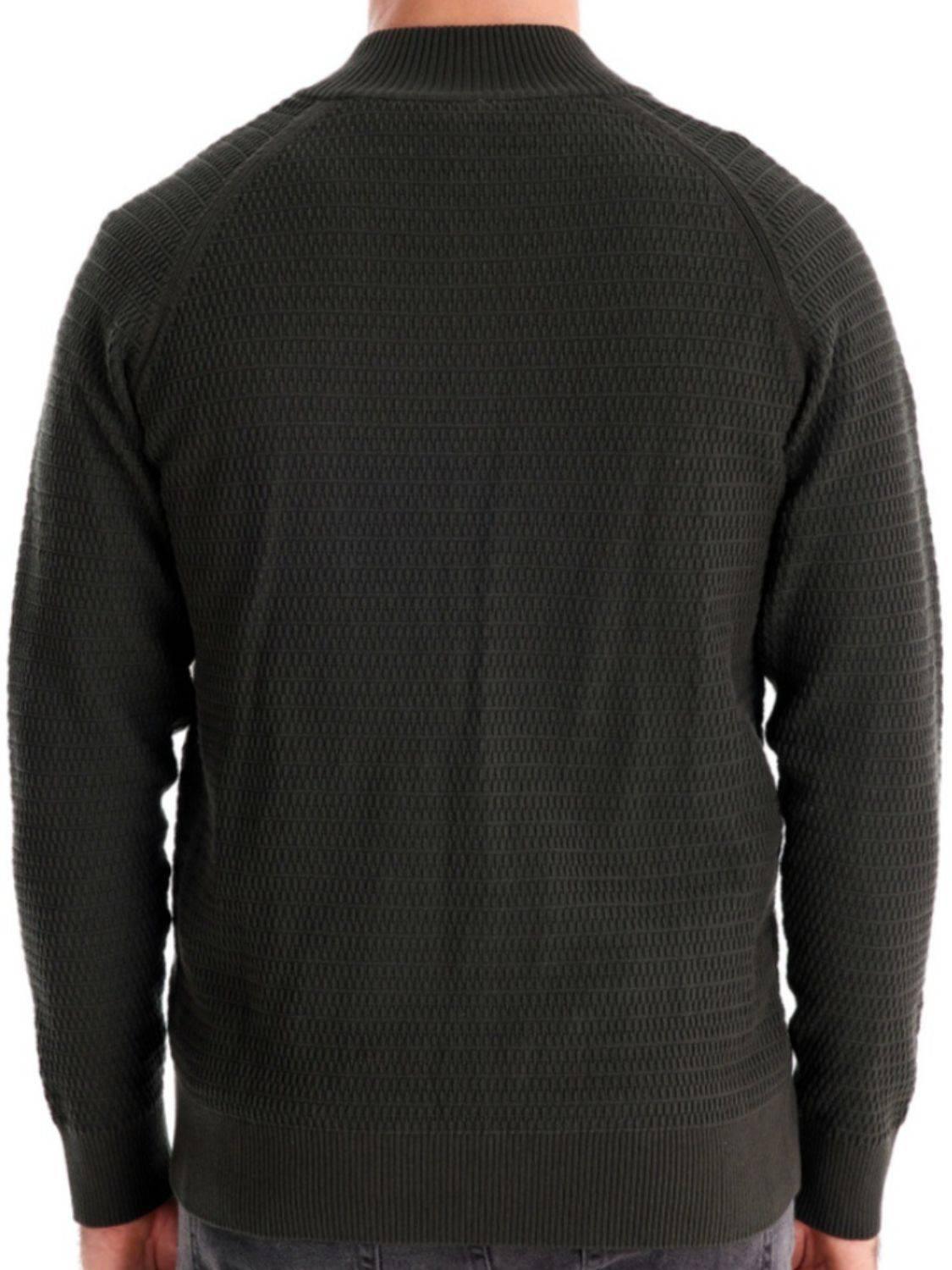 Men's Button Down Long Sleeve Cardigan - Clothes For Her Online Store