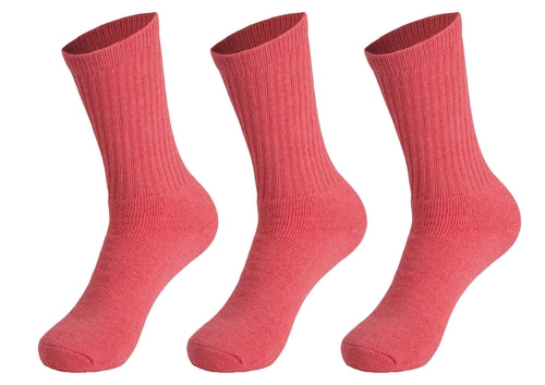 3 Pairs Cotton Crew Socks for Women Athletic Sport Socks