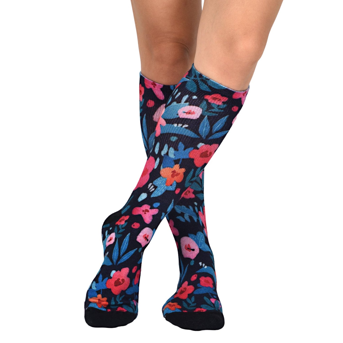 Sierra Socks Flower Patch Pattern CoolMax Socks, Nature Collection for