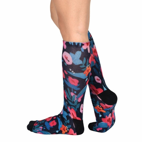 Sierra Socks Flower Patch Pattern CoolMax Socks, Nature Collection for