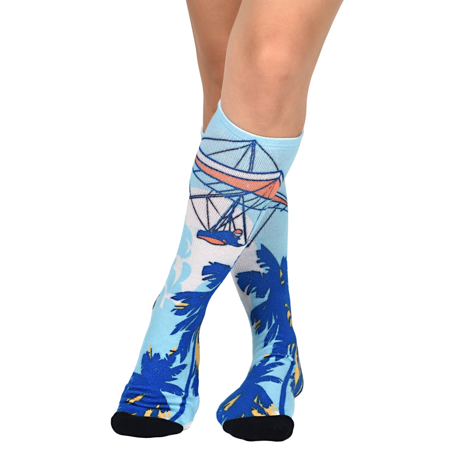 Sierra Socks Gliding Through Paradise Pattern CoolMax Socks, Nature