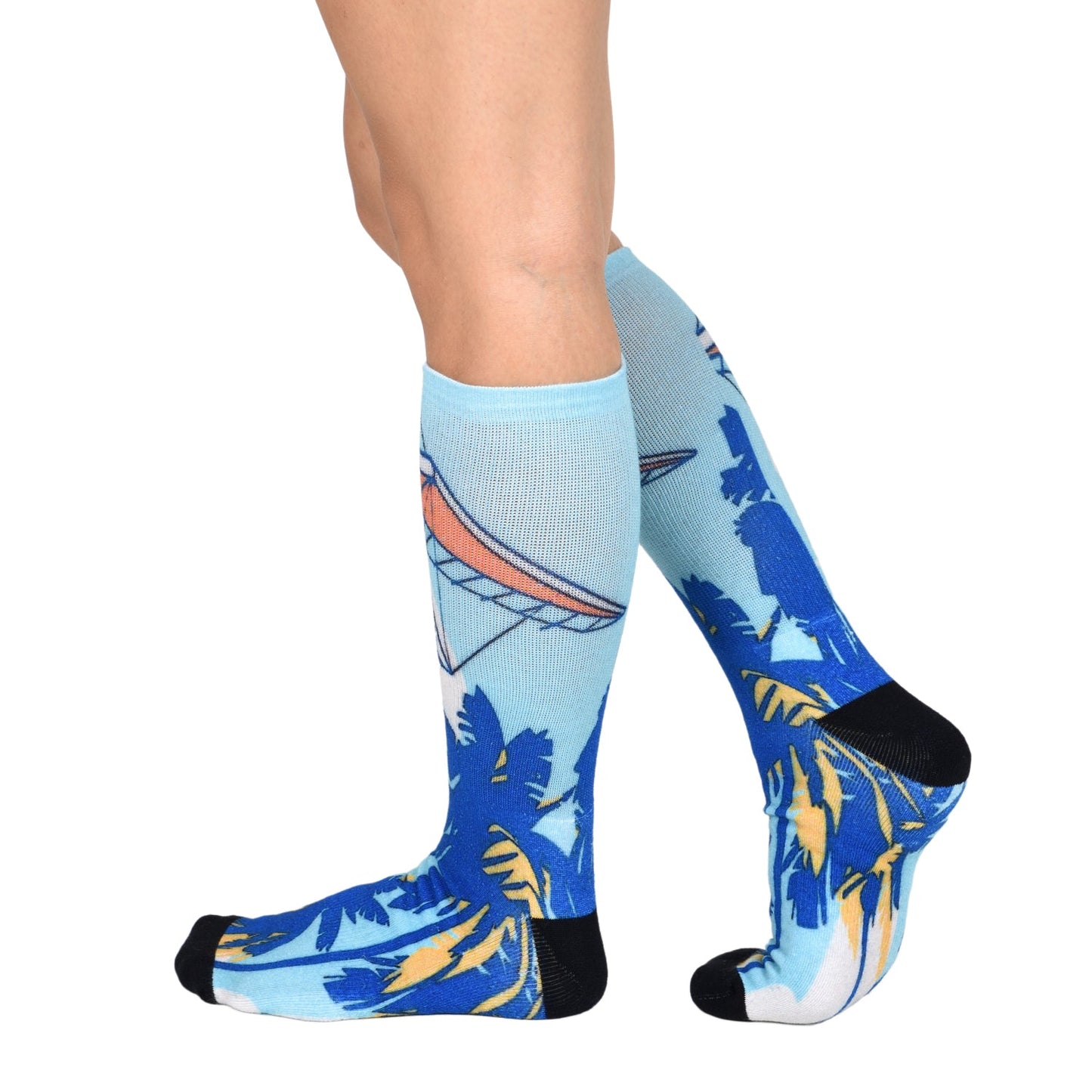 Sierra Socks Gliding Through Paradise Pattern CoolMax Socks, Nature