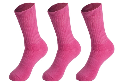 3 Pairs Cotton Crew Socks for Women Athletic Sport Socks