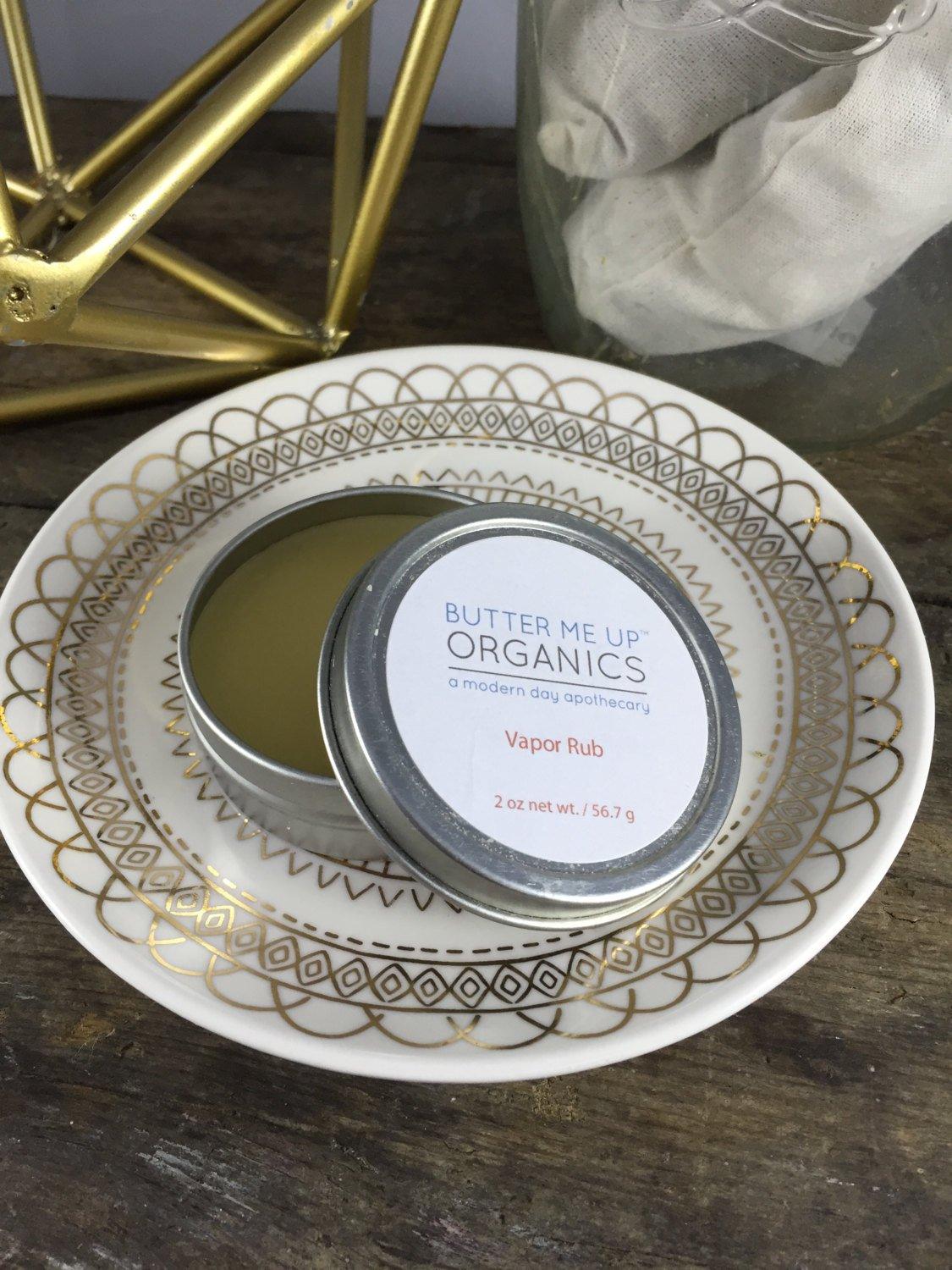 Handmade Organic Vapor Rub / Sick Balm