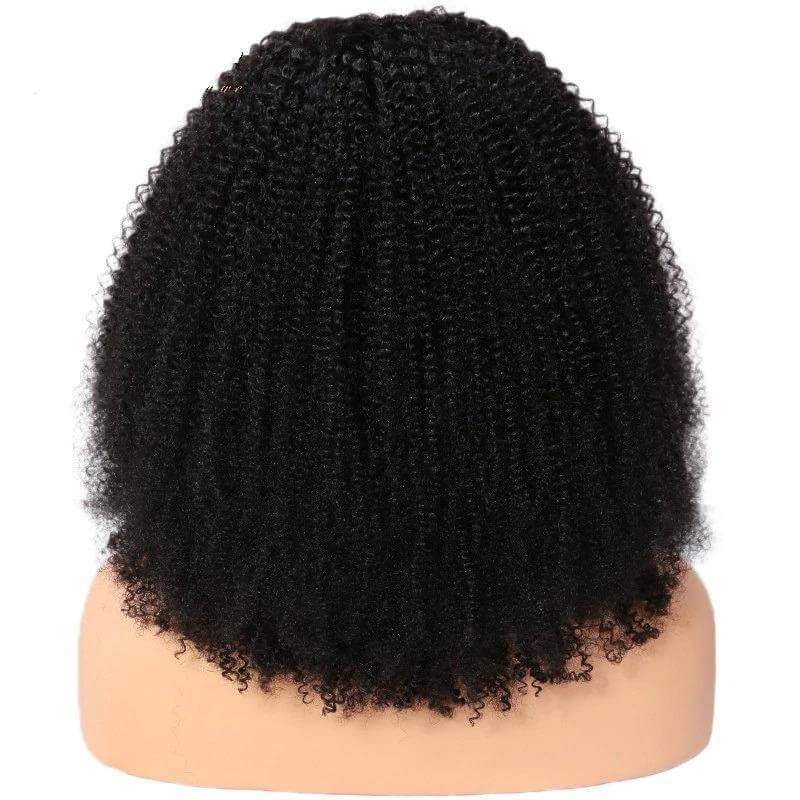 U Part Wig Afro Kinky Curly Human Hair Wigs For Black Women BrazilianBrand Name: BeumaxWigs Length: longHair Grade: 10A GradeWeight: 180% is 230g, 200% is 300gMaterial Grade: Remy HairMaterial: Human HairMade Method: Machine MadeCan Be Permed: YesItems pe