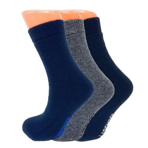 3 Pairs Women's Thermal Wool Crew Socks for Winter Size 5-7 Cozy and