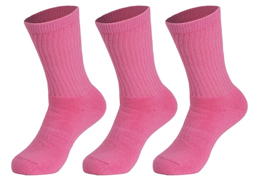 3 Pairs Cotton Crew Socks for Women Athletic Sport Socks