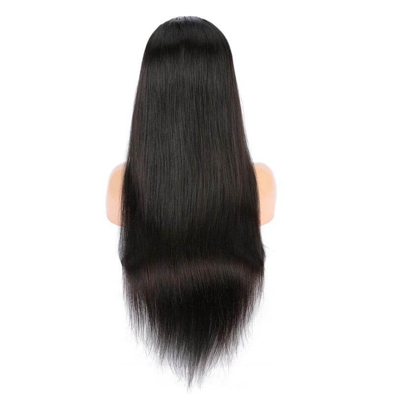 Straight Hair 13x6 Transparent Lace Frontal Brazilian Human Hair WigsBrand Name: Beumax Hair Material: Remy Human Hair Texture: Straight Weight: 180% is 270g and 200% is 380g Model Number: 13x6 hd lace closure wig Cap Size: Average Size Color: Natural Bla