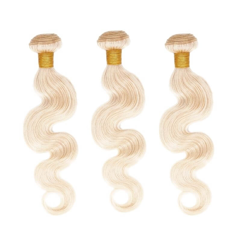 Russian Blonde Body Wave Bundle DealsRussian Blonde Body Wave Bundle Deals offer (3) bundles per package. The hair extensions can be colored and styled to your desired look. Lengths: 12" - 26" Wefts: Machine Double Stitch Style: Russian Blonde Body Wave B