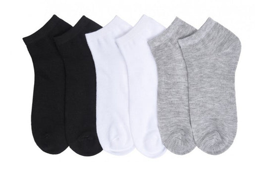 Adult Unisex Assorted Color Lightweight Low Cut Socks - Sizes 9-11