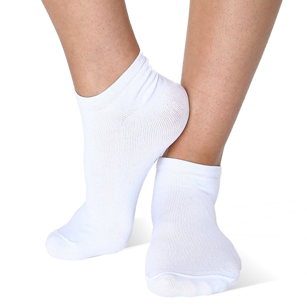 Kids White Ankle Socks - Size 4-6