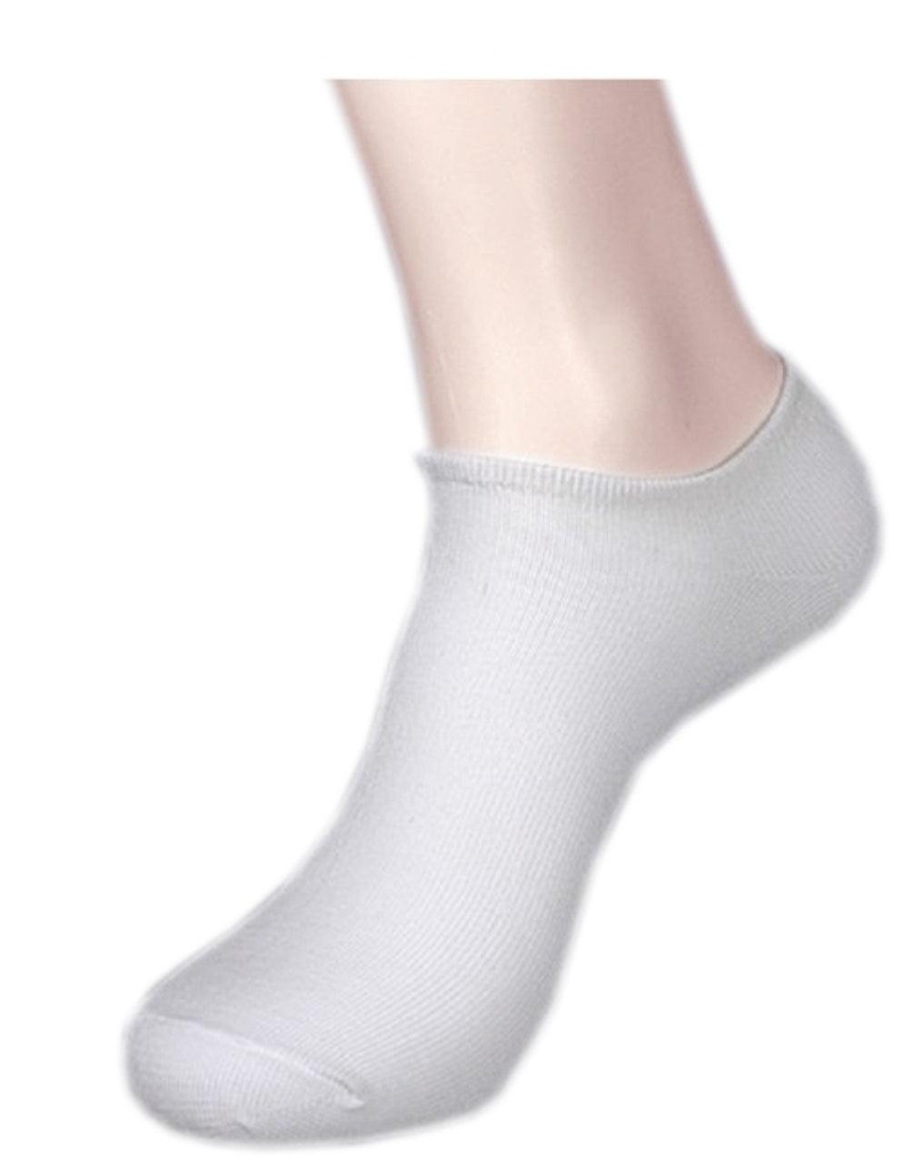 Youth Unisex White Low Cut Socks - Size 6-8