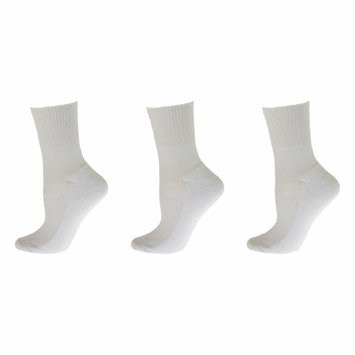 Diabetic/Arthritic Cushioned Cotton Ankle Socks 3 Pack Women Socks