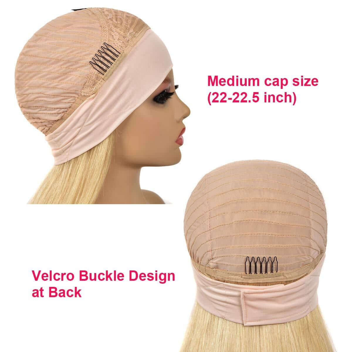 Straight 1B/613 Headband Human Hair Wigs For Black Women Blonde ScarfBrand Name: Beumax Hair Material Grade: Remy Hair Weight: 180% Density is 250g Texture: Straight Hair Human Hair Type: Brazilian Hair Cap Size: Average Size Suitable Dying Colors: All co